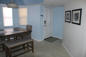 Entry and dining area