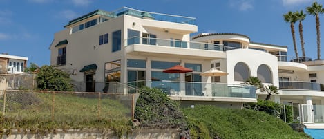 View of the home from the sand