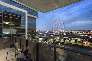 Blick vom Balkon