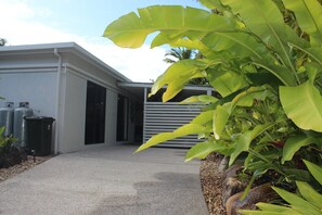 Safe , secure driveway access, parking for 2 cars.