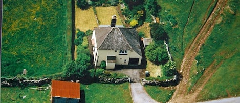 Aerial view of the cottage