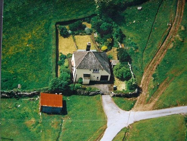 Aerial view of the cottage