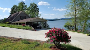 Photo of carport taken from driveway