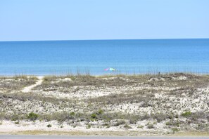 Your quiet beach is steps from the house