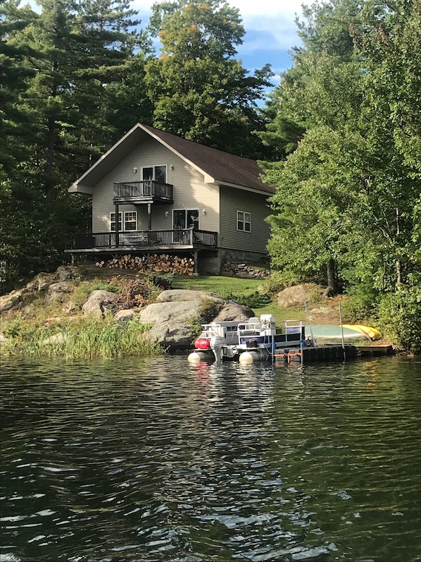 Cottage as viewed from Reeds Bay on Trout Lake!