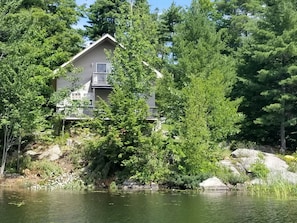 Cottage as viewed from Reeds Bay, Trout Lake north end. 