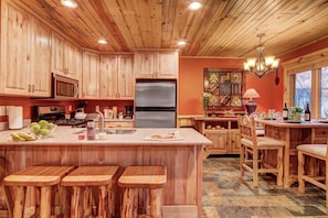 Kitchen and dining room