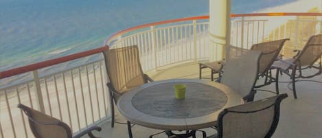 Enjoy a cup of coffee, a meal, or just relax and enjoy the view on your balcony