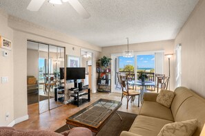 Living Room with Balcony Access