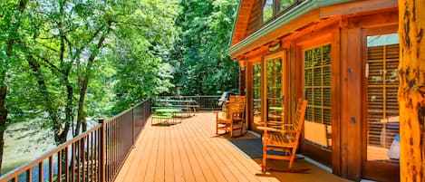 A River Adventure - Truly, one of the more incredible log cabins in The Smoky Mountains!