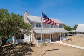 gorgeous 3 bedroom 3 bath home on over 3 acres has stunning views of Canyon Lake! Over 400 feet of waterfront! Spectacular view from almost every room in the house.