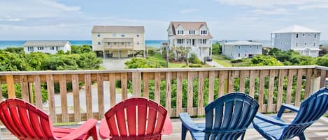 2ND ROW. SEE & HEAR THE OCEAN FROM THE 2-LEVEL DECK & THE MAIN LIVING AREA.