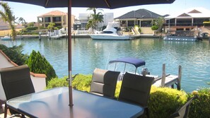 Outdoor patio and BBQ area