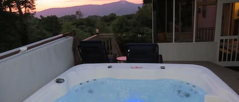 Hot Tub at sunset