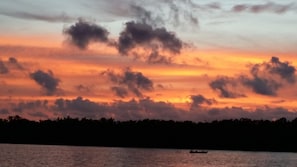 Sunset off the jetty