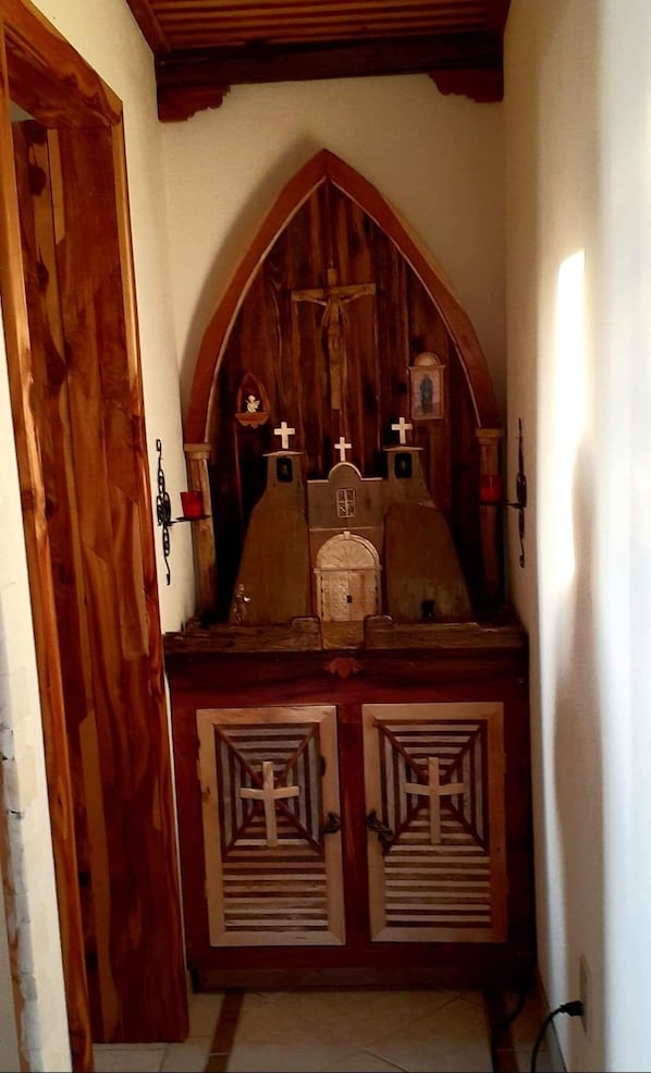 The new addition.  What is a Casita in Northen New Mexico without an altar!