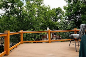 large deck off kitchen table added