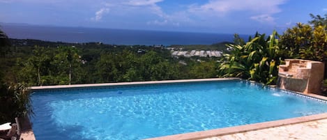 Pool facing North w/ views to Puerto Rico and Culebra. 180* view
