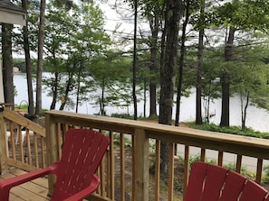 View of lake from deck
