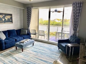 The perfect view from the living room or out on the large balcony.