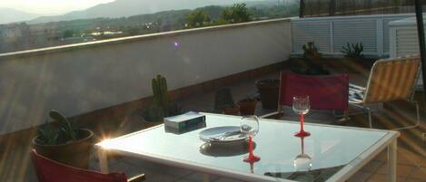 50 sqm roof garden with Pyrenees view