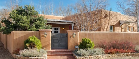 Front gate to private patio and entrance.