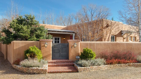 Front gate to private patio and entrance.