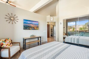 King-sized comfort which to catch your favorite show on the SmartTV