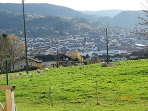 Blick von der Unterkunft