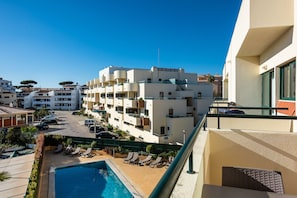 Blick vom Balkon