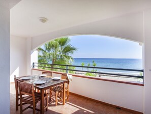 Blick vom Balkon