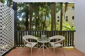 Uitzicht vanaf balkon