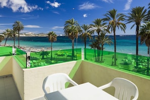 Vista a la playa o el mar