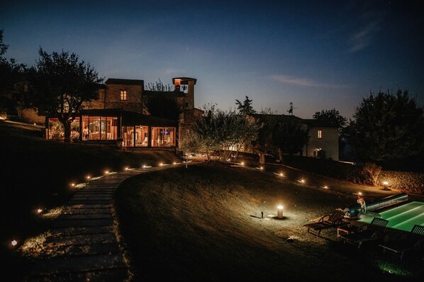 Front of property - evening/night