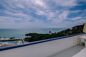 Blick vom Balkon