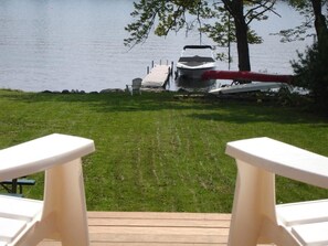 Lake view of dock area from Deck