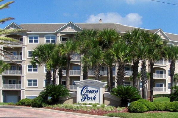 Entrance to Ocean Park condos.