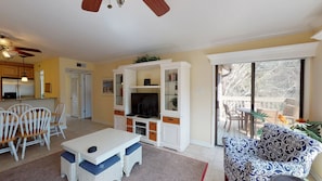 Living Room with Flat Screen TV