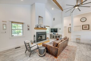 Main Living Area | Wood-Burning Fireplace