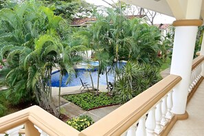 View from this second floor condo