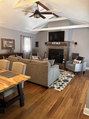 Seating area for six