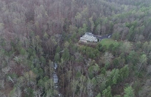 Main House Sits Above the Waterfalls 