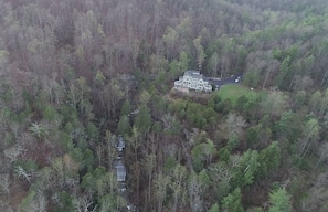Main House Sits Above the Waterfalls
