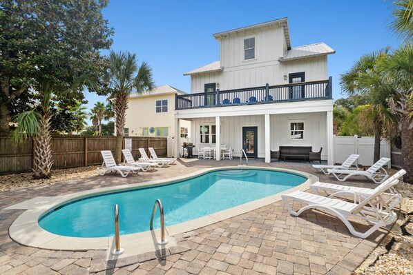 Backyard and Pool