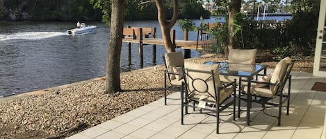 Your private waterfront patio 