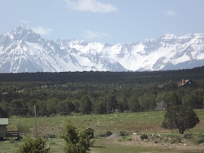 Southern view of Sneffles and the San Juans.