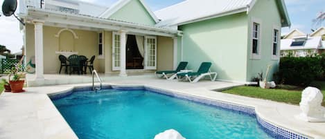 View of Back Patio with Private Pool