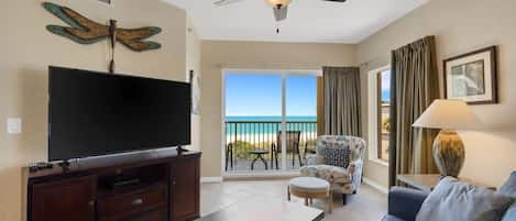 Living Room with Gulf View!