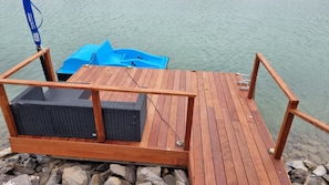 Private Jetty, perfect for fishing, swimming and relaxing.