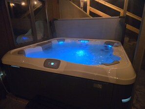 Our new hot tub for seven people